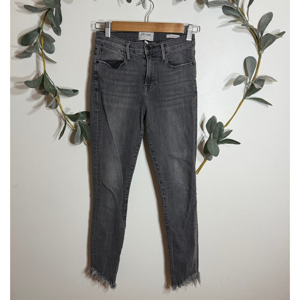 Frame Gray Le High Skinny Jeans